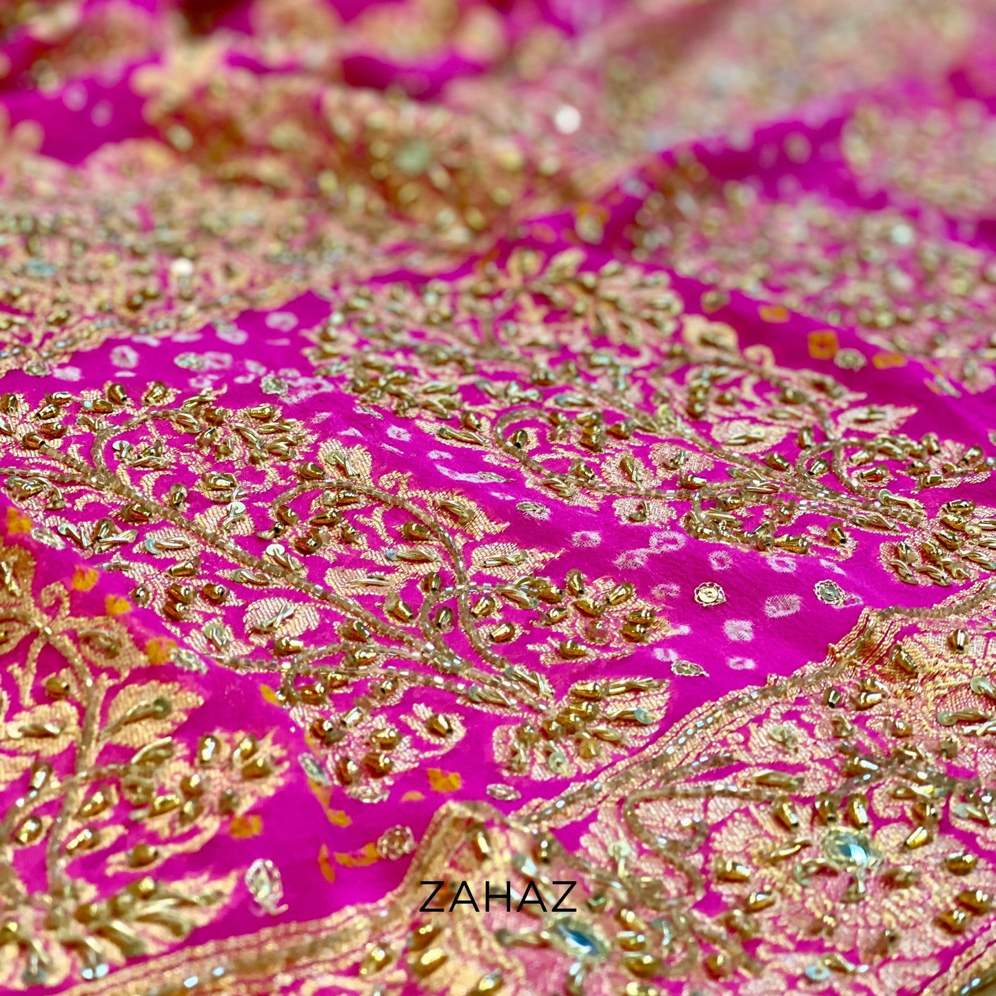 Pink Banarsi Dupatta - Maharani Collection