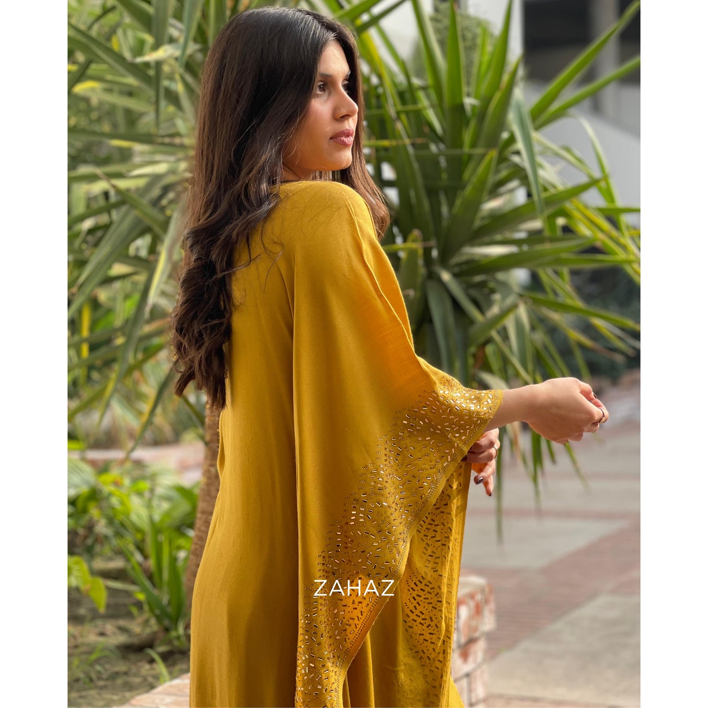 mustard kaftan