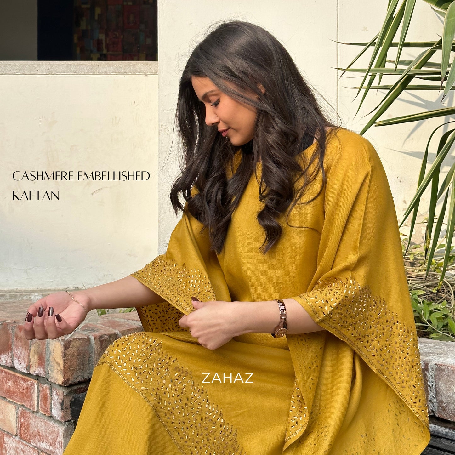 mustard kaftan